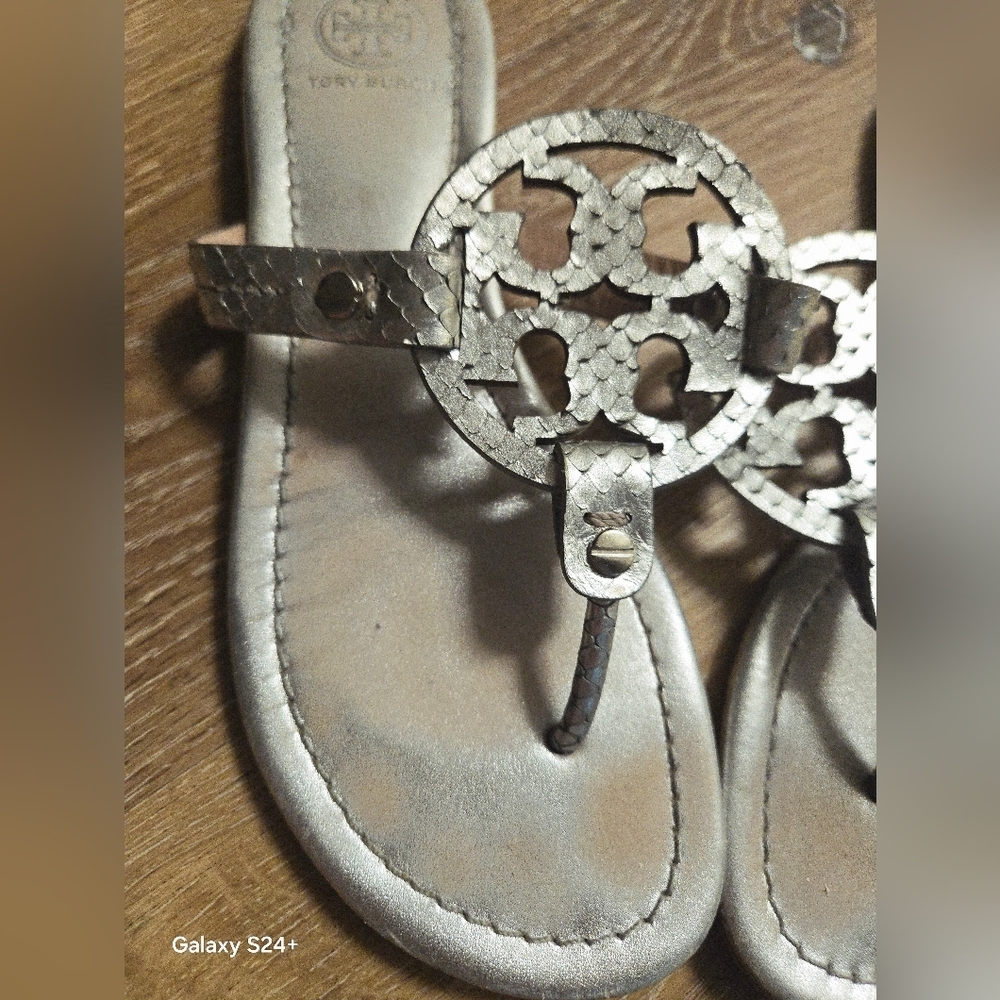 Tory Burch Silver Women's Sandals - Picture 2 of 6